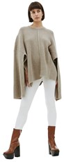 PETER DO Ribbed knit cape sweater 220250